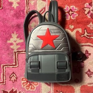 Loungefly Bags Marvel Winter Soldier Mini Backpack New Without